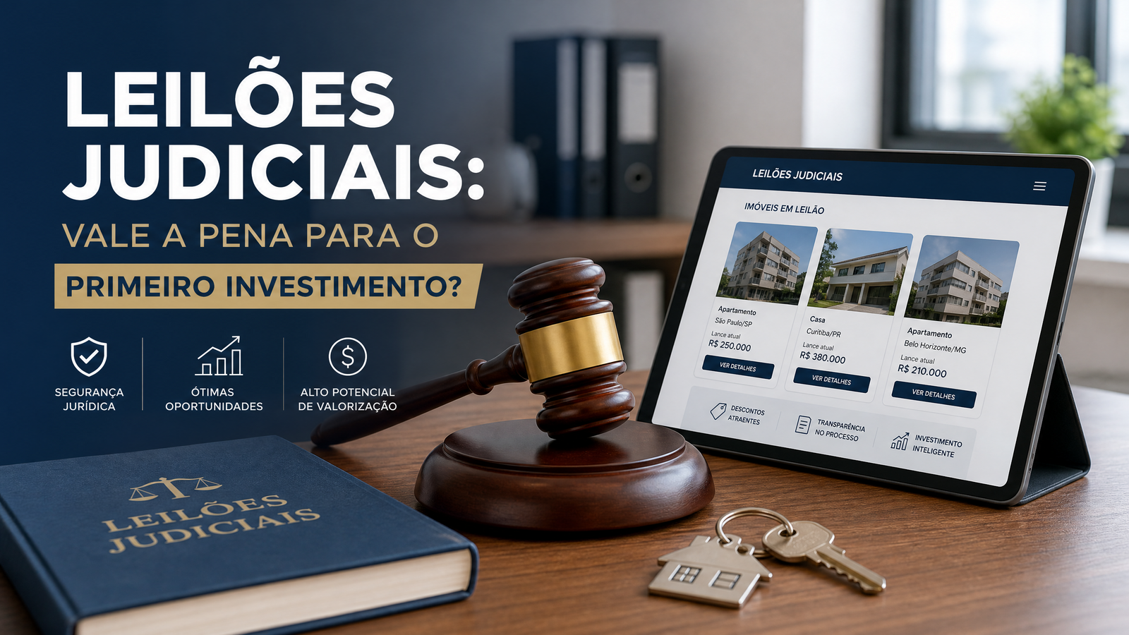 Leilões judiciais: vale a pena para o primeiro investimento?